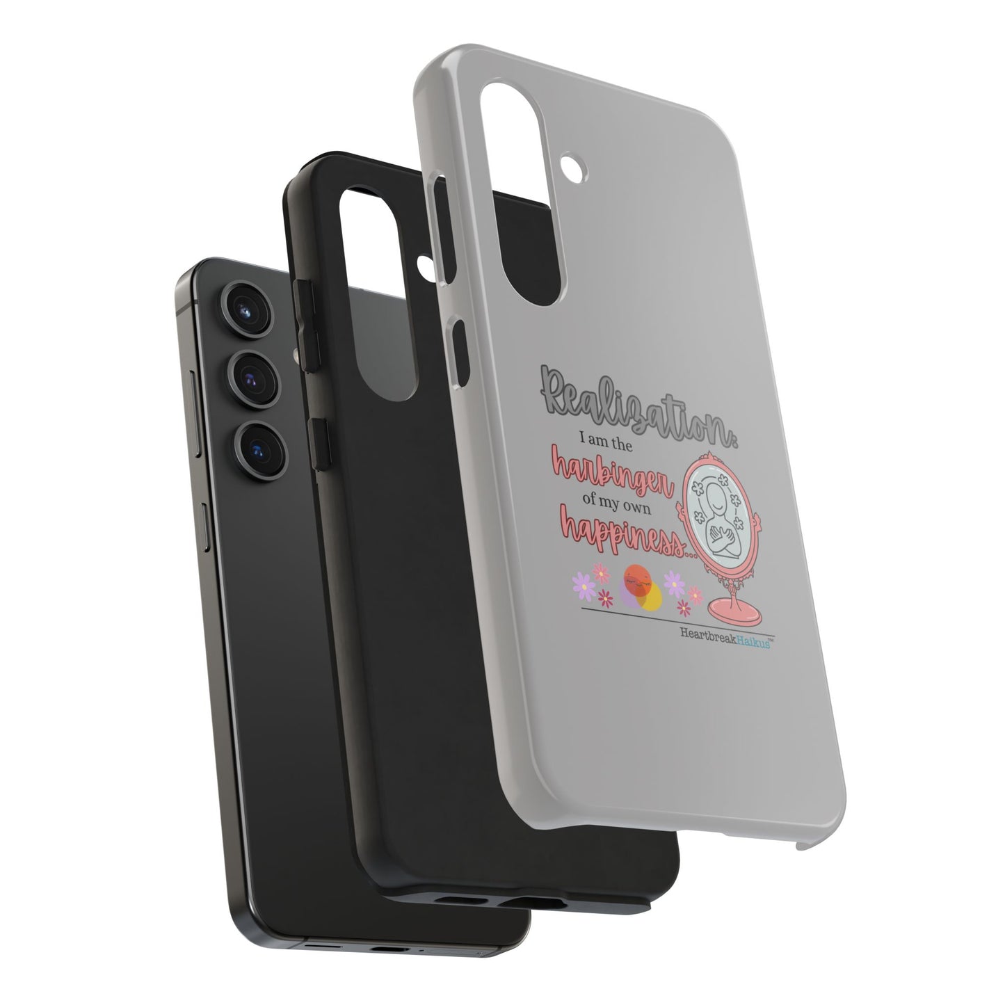 Harbinger of Happiness Tough Phone Cases (light grey)