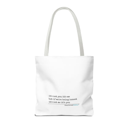 It's Not You/Me Haiku - Tote Bag (Rainbow Hearts Collection)
