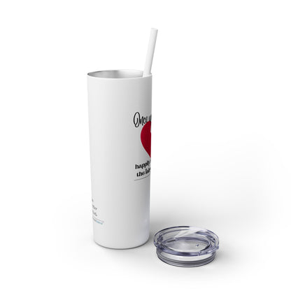 The Fairy Tale Died Haiku - Skinny Venti Tumbler with Eco-Friendly, Reusable, Matching Straw, 20oz