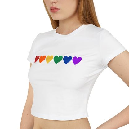 Rainbow Hearts - Baby Tee (Rainbow Hearts Collection)