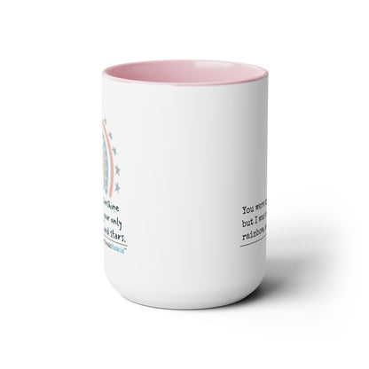 You Were My Sunshine Haiku - Two-Tone, Coffee Mug, 15oz - Dual-Sided Printing (Summer 2025 collection)