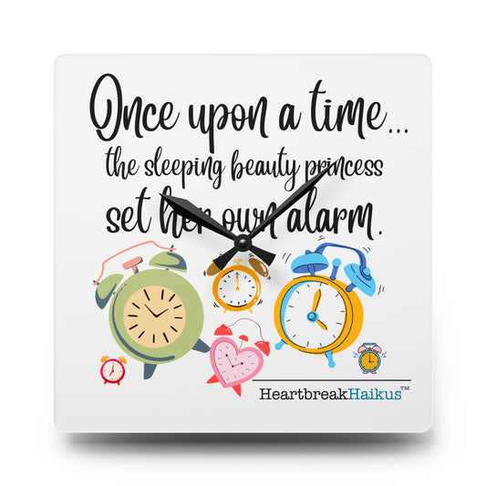 Sleeping Beauty's Alarm - Acrylic Wall Clock