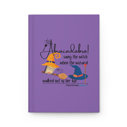 Abracadabra Sang the Witch Haiku - Hardcover Journal (in purple)
