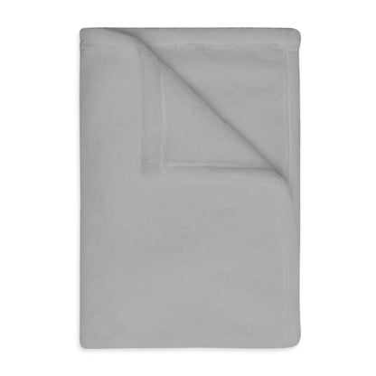 A Lonely Creature Begged Frankenstein Haiku - Plush Throw Blanket (in Stone Grey)