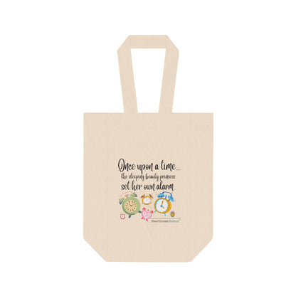 Sleeping Beauty's Alarm Haiku - Double Wine Tote Bag