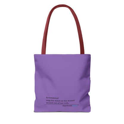 Abracadabra Sang the Witch Haiku - Tote Bag (Dual-sided print in Purple Grape)
