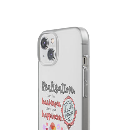 Harbinger of Happiness Haiku - Semi-Transparent Flexible iPhone Case