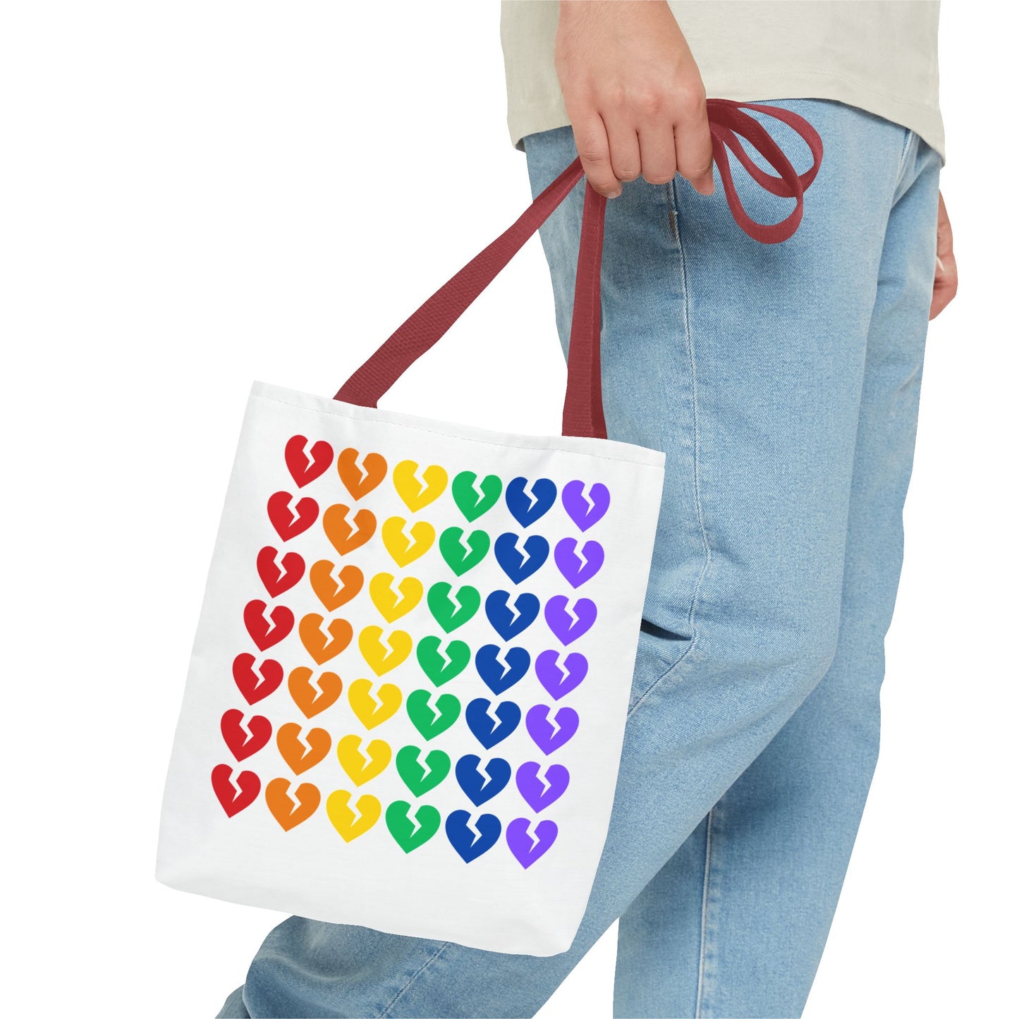 It's Not You/Me Haiku - Tote Bag (Rainbow Heartbreak Collection - Only Hearts Design)
