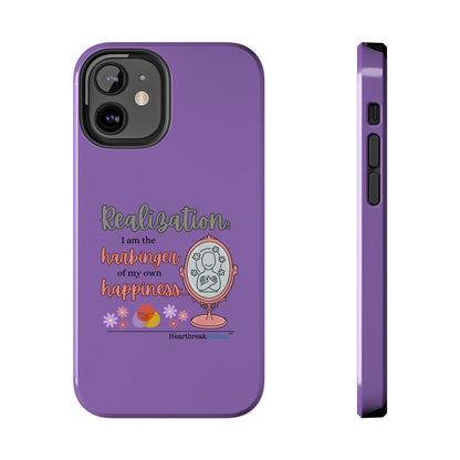 Harbinger of Happiness Tough Phone Cases (purple) available for iPhone 11-16 or Samsung Galaxy S21-S24