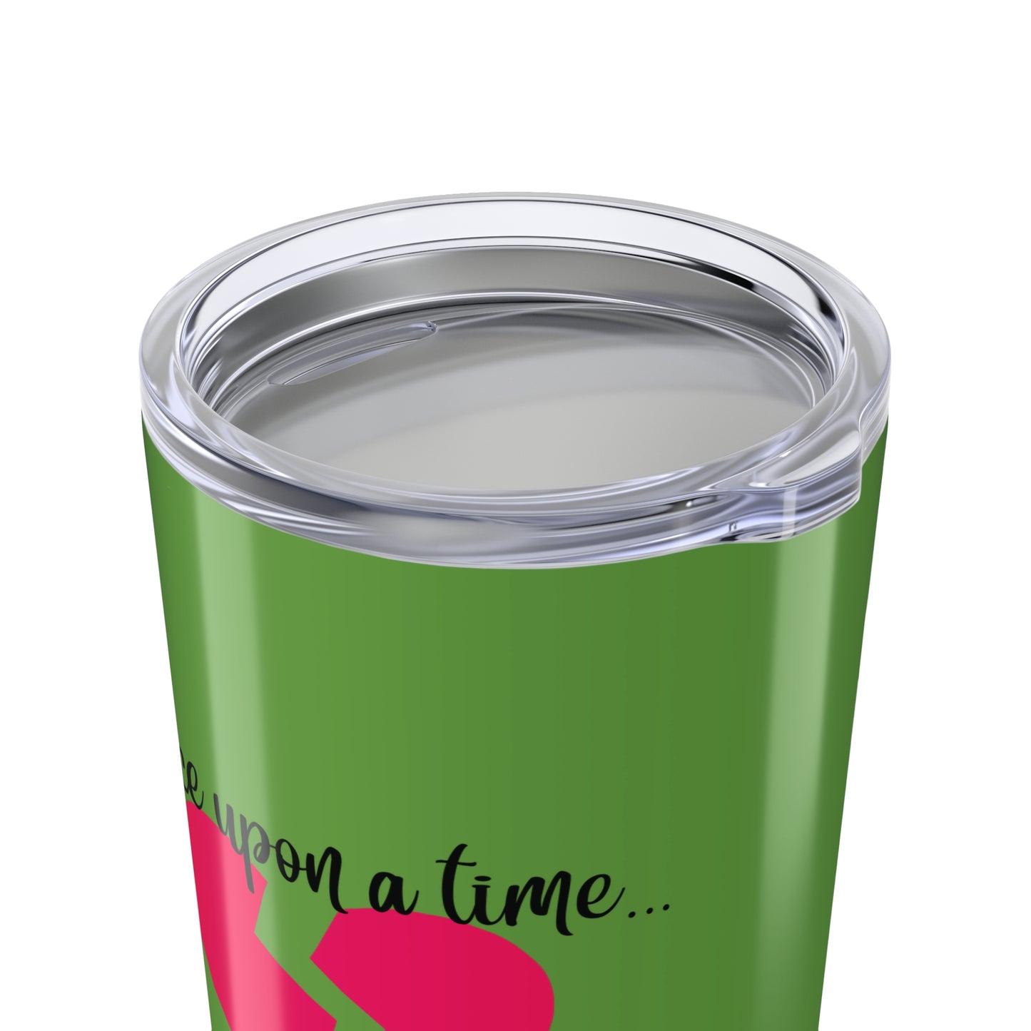 The Fairy Tale Died Haiku - Hot and Cold Tumbler (20oz), dual-sided design in Wicked Green