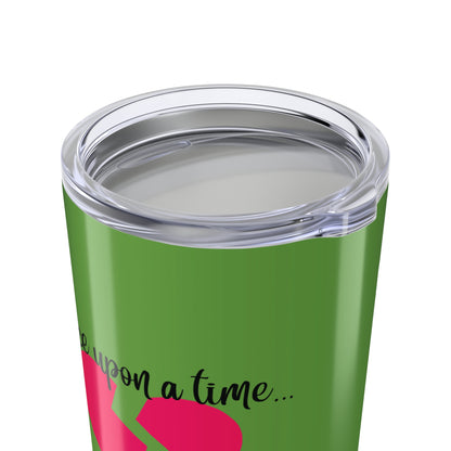 The Fairy Tale Died Haiku - Hot and Cold Tumbler (20oz), dual-sided design in Wicked Green