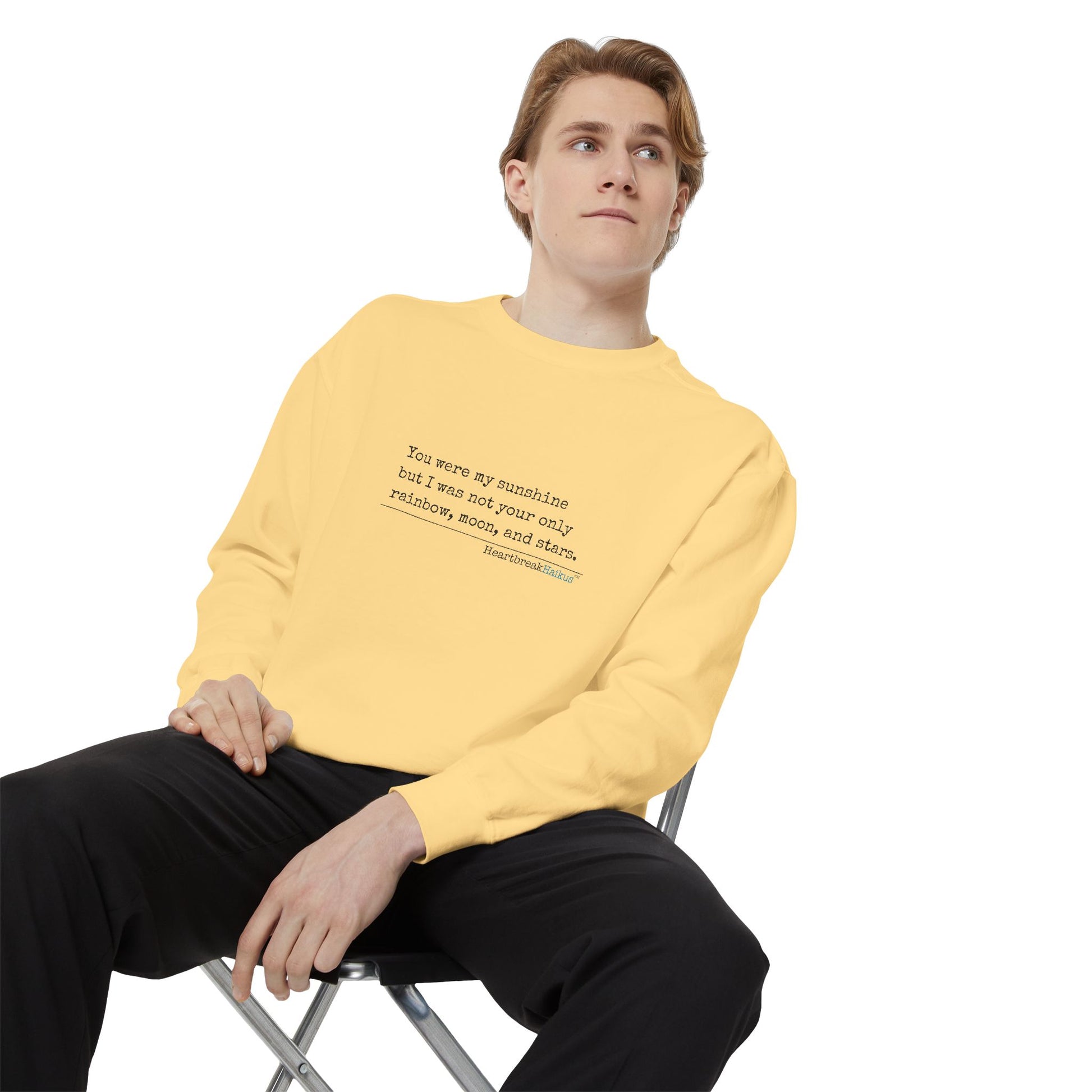 Luxurious comfort and style are what this unisex, garment-dyed sweatshirt is all about. It's made with 80% ring-spun cotton and 20% polyester and the fabric is 3-end garment-dyed, ring-spun, color-blast fleece with a 100% cotton face. Each sweatshirt come