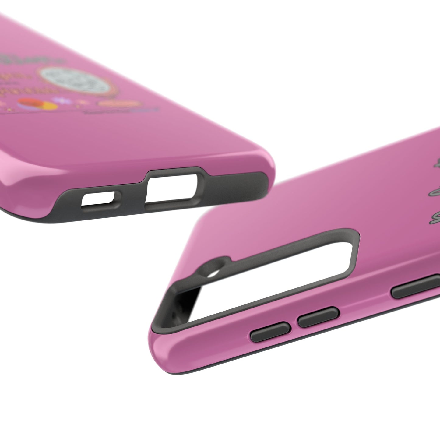 Harbinger of Happiness Tough Phone Cases (pink), iPhone 11-16 or Samsung Galaxy S21-S24