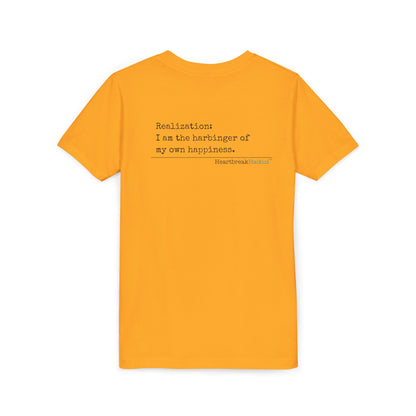 Harbinger of Happiness Haiku - Youth Medium-Weight Happiness Tee
