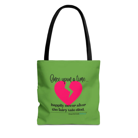 The Fairy Tale Died Haiku - Tote Bag (Dual-sided print in Wicked Green)