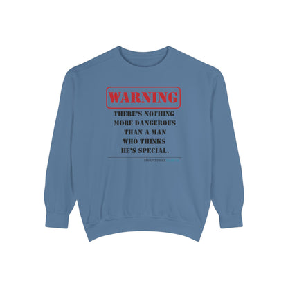 Warning: Dangerous Special Man Haiku - Unisex Garment-Dyed Sweatshirt