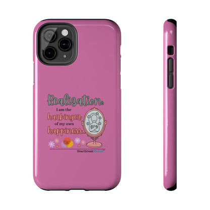 Harbinger of Happiness Tough Phone Cases (pink), iPhone 11-16 or Samsung Galaxy S21-S24