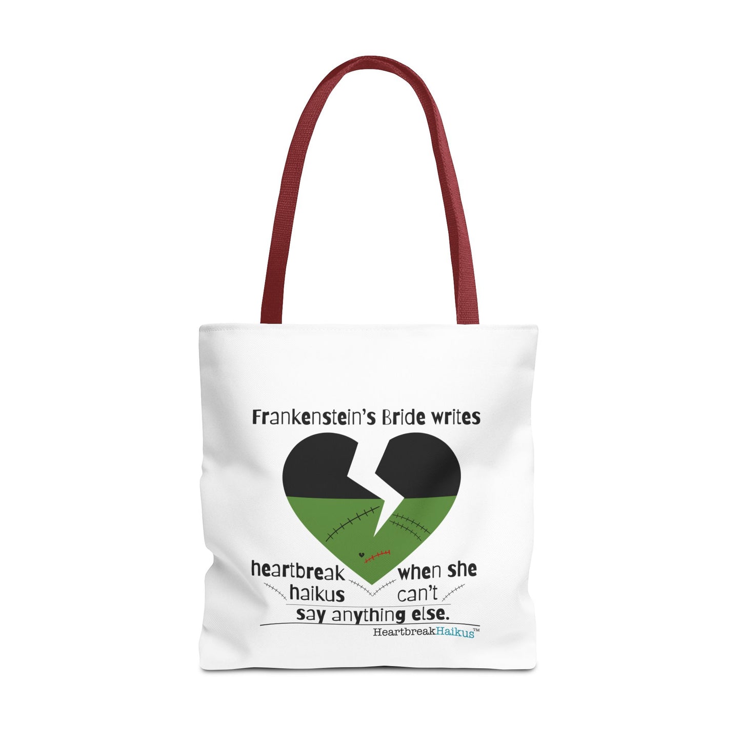 Frankenstein's Bride Writes Heartbreak Haikus - Tote Bag (Dual-sided print in Snow White)