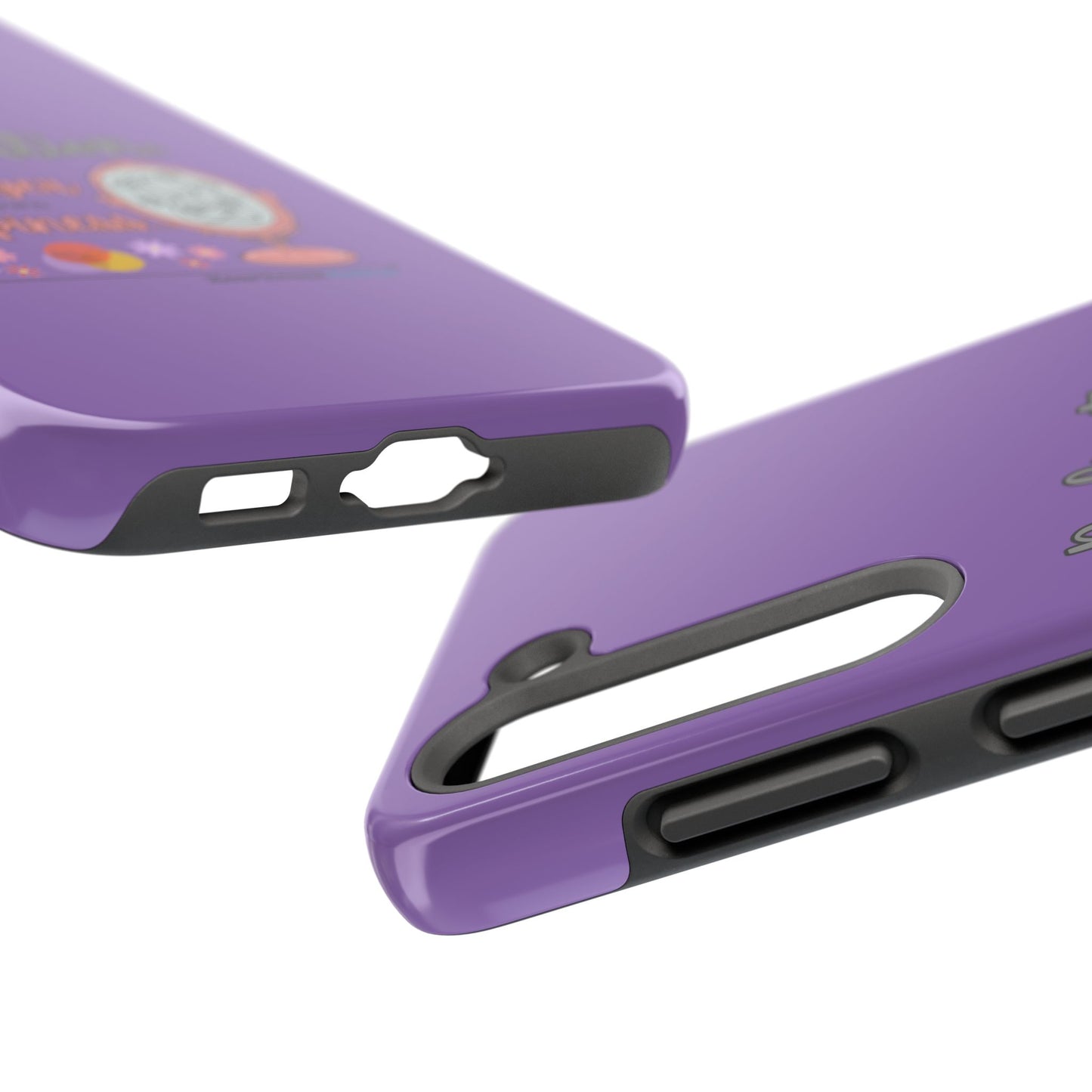 Harbinger of Happiness Tough Phone Cases (purple) available for iPhone 11-16 or Samsung Galaxy S21-S24
