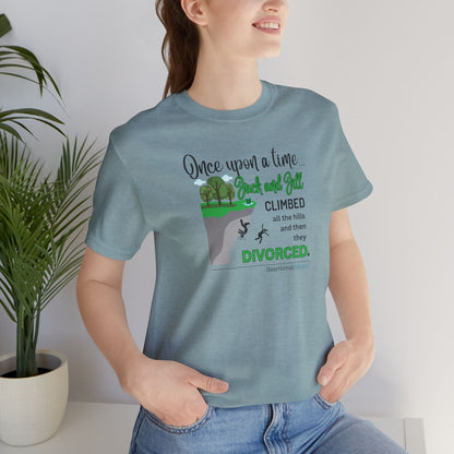 Jack and Jill Divorced Haiku - Lightweight Jersey T-Shirt