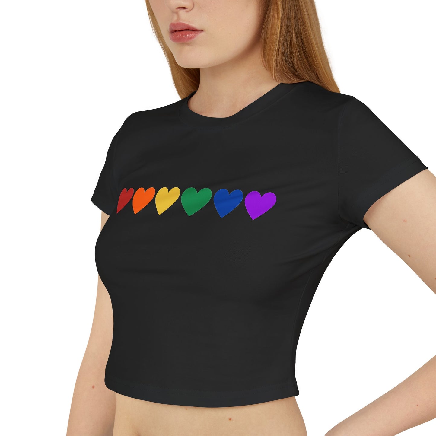 Rainbow Hearts - Baby Tee (Rainbow Hearts Collection)