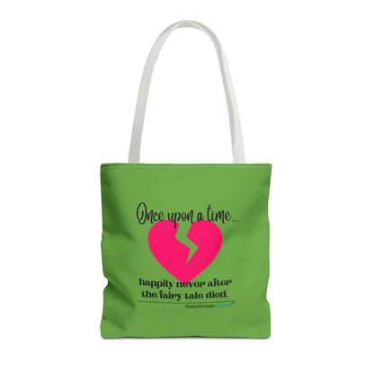 The Fairy Tale Died Haiku - Tote Bag (Dual-sided print in Wicked Green)
