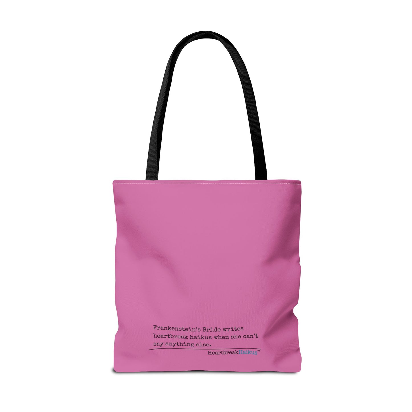 Frankenstein's Bride Writes Heartbreak Haikus - Tote Bag (Dual-sided print in Candy Pink)