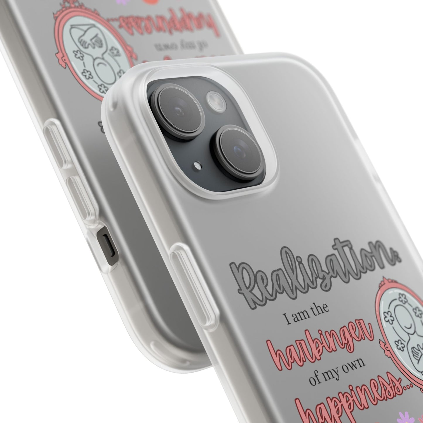 Harbinger of Happiness Haiku - Semi-Transparent Flexible iPhone Case