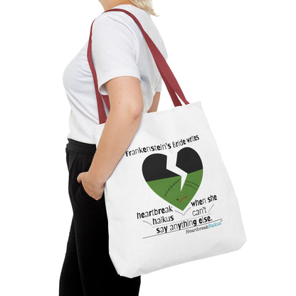 Frankenstein's Bride Writes Heartbreak Haikus - Tote Bag (Dual-sided print in Snow White)