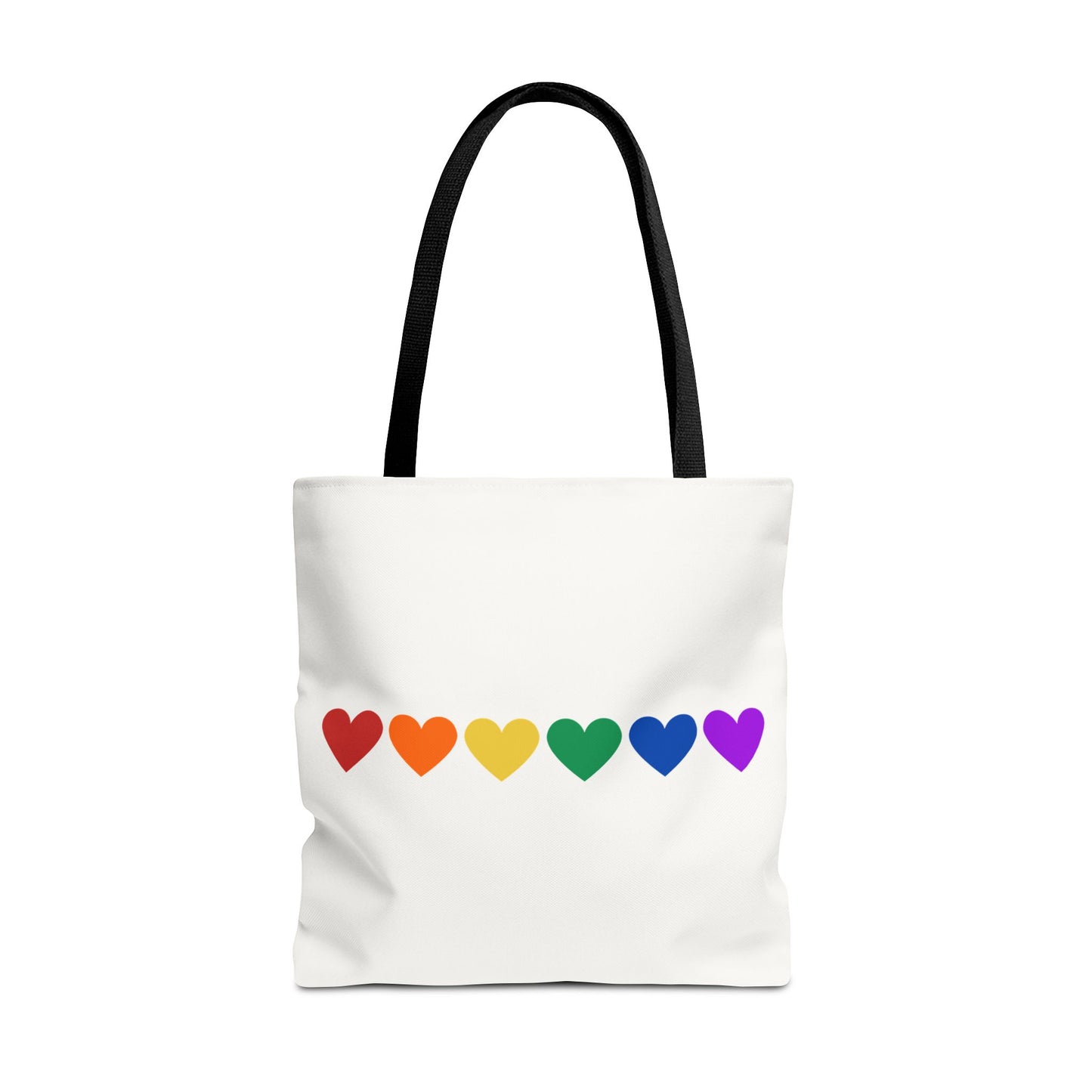 Rainbow Hearts Tote Bag (Single Row) - Only Hearts Collection