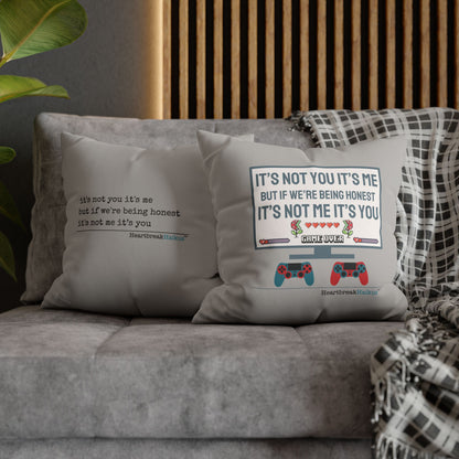 It's Not Me/You Haiku - Faux Suede Square Pillowcase