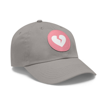 Solo Heart (White Heart) - Leather Patch, Casual Hat (Only Hearts Collection)
