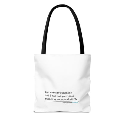 You Were My Sunshine Haiku - Tote Bag (Dual-sided print - Pastel Design)