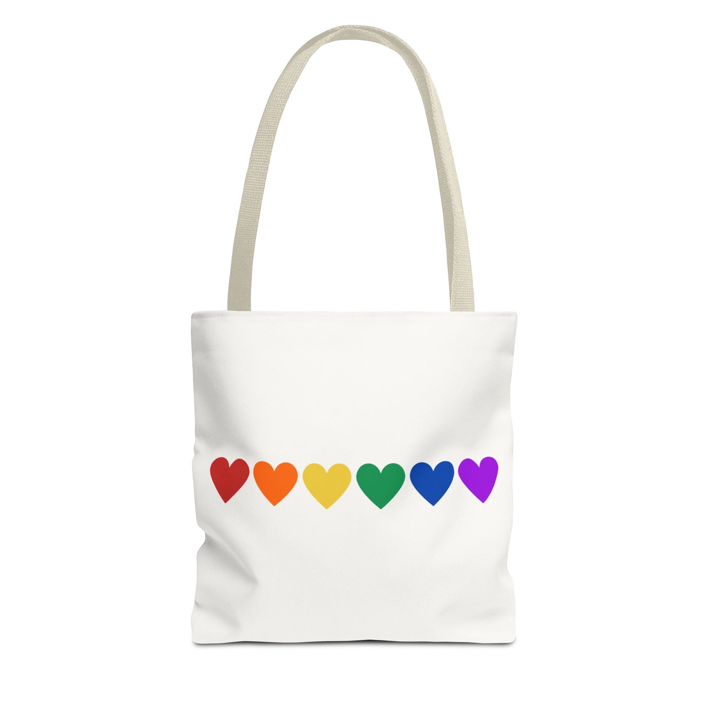 Rainbow Hearts Tote Bag (Single Row) - Only Hearts Collection