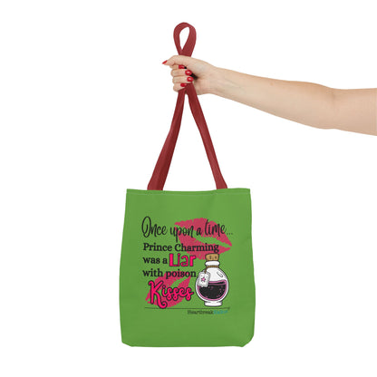 Prince Charming's Poison Kisses Haiku - Tote Bag (Dual-sided print in Wicked Green)