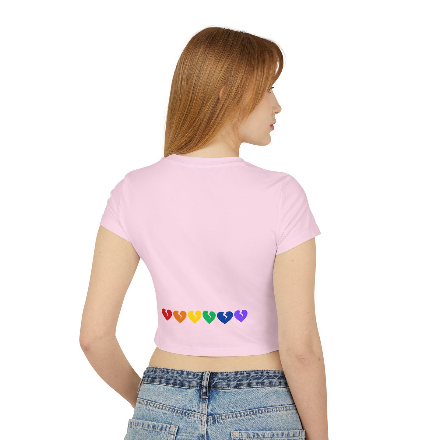 It's Not Me/You Haiku - Baby Tee (Rainbow Hearts Collection)