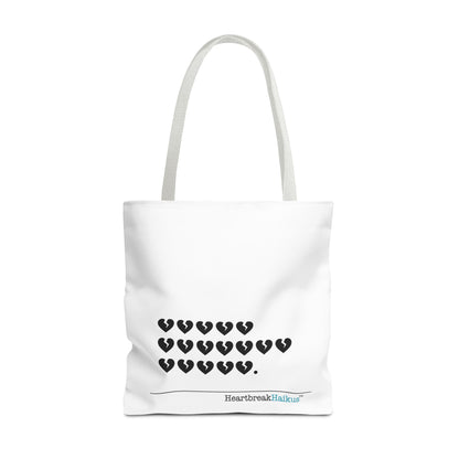 "Hieroglyph Heartbreak Haiku" Tote Bag