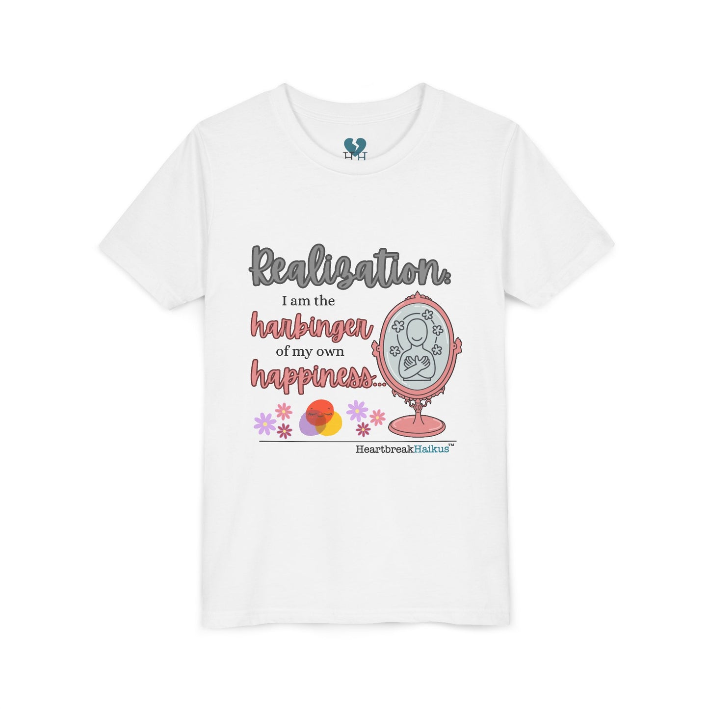 Harbinger of Happiness Haiku - Youth Medium-Weight Happiness Tee