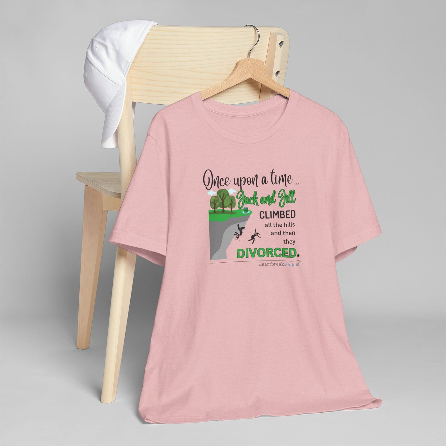 Jack and Jill Divorced Haiku - Lightweight Jersey T-Shirt