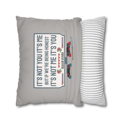It's Not Me/You Haiku - Faux Suede Square Pillowcase