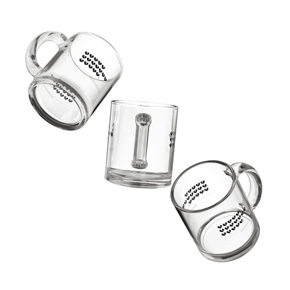 Hieroglyph Heartbreak Haiku Glass Mug - 10oz, Perfect Gift for Coffee Lovers