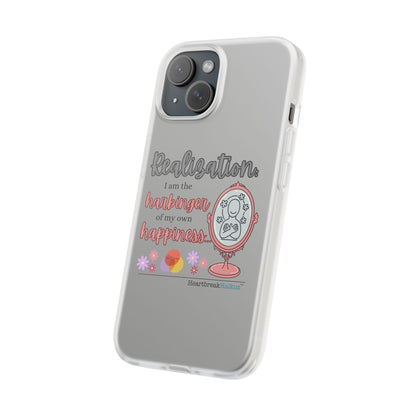 Harbinger of Happiness Haiku - Semi-Transparent Flexible iPhone Case