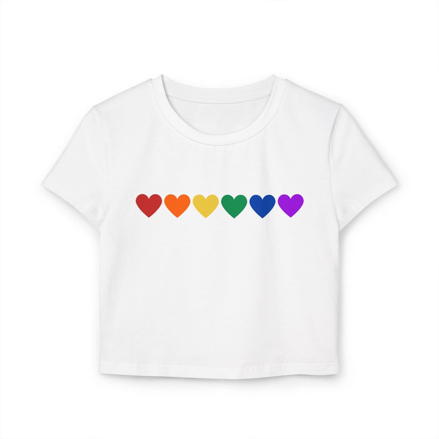 Rainbow Hearts - Baby Tee (Rainbow Hearts Collection)