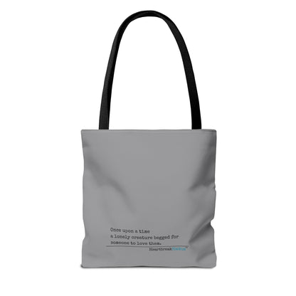 A Lonely Creature Begged Frankenstein Haiku - Tote Bag (Dual-sided print in Stone Grey)