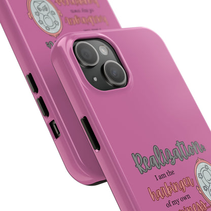 Harbinger of Happiness Tough Phone Cases (pink), iPhone 11-16 or Samsung Galaxy S21-S24
