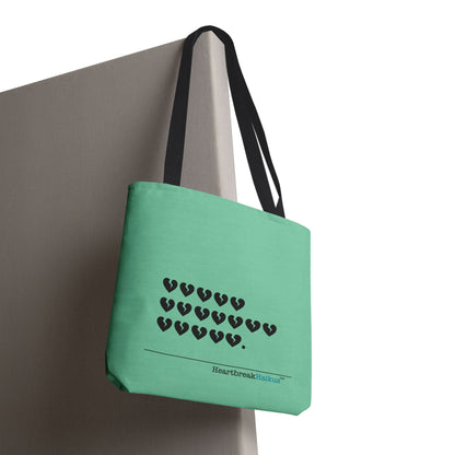 "Hieroglyph Heartbreak Haiku" Tote Bag (in Spearmint)