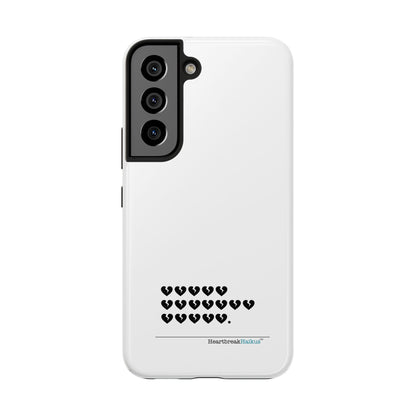 Hieroglyph Heartbreak Haiku Tough Phone Cases (white)
