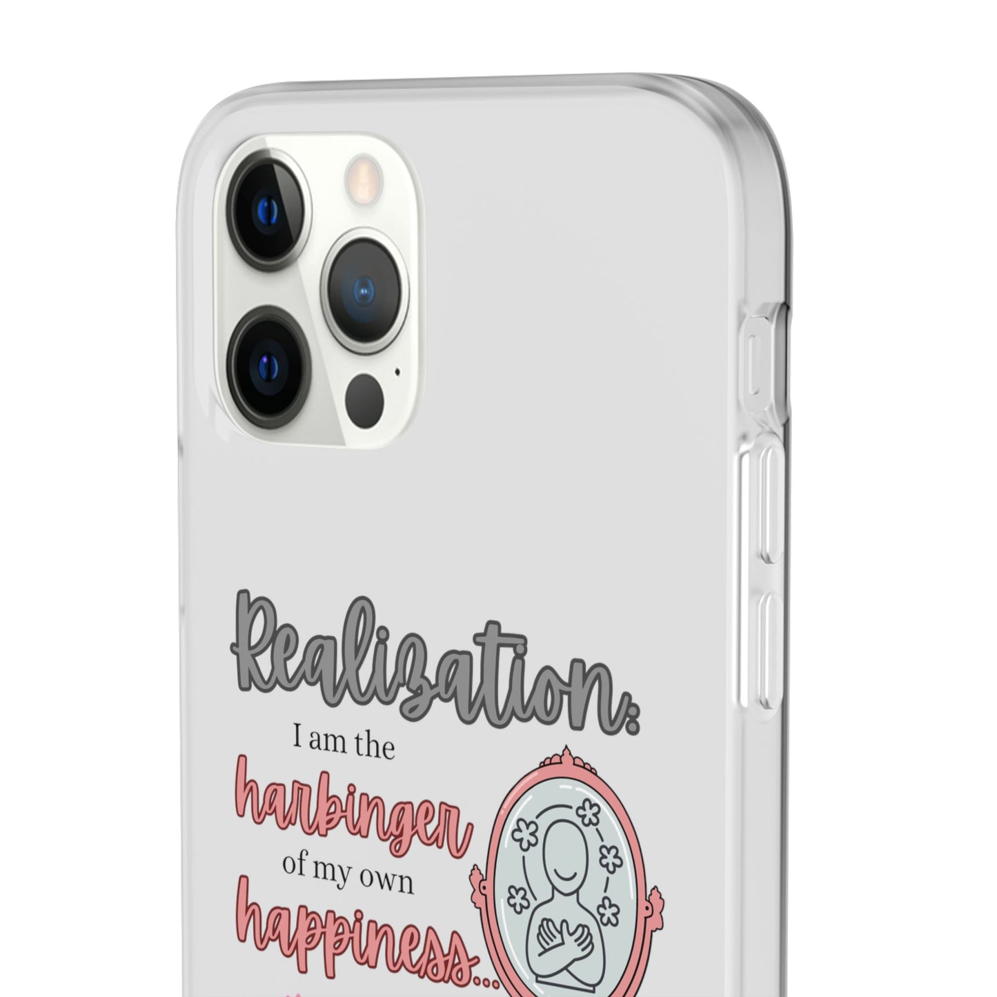 Harbinger of Happiness Haiku - Semi-Transparent Flexible iPhone Case