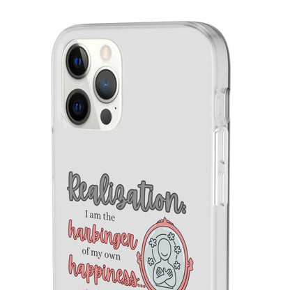 Harbinger of Happiness Haiku - Semi-Transparent Flexible iPhone Case
