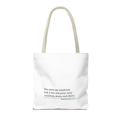 You Were My Sunshine Haiku - Tote Bag (Dual-sided print - Pastel Design)